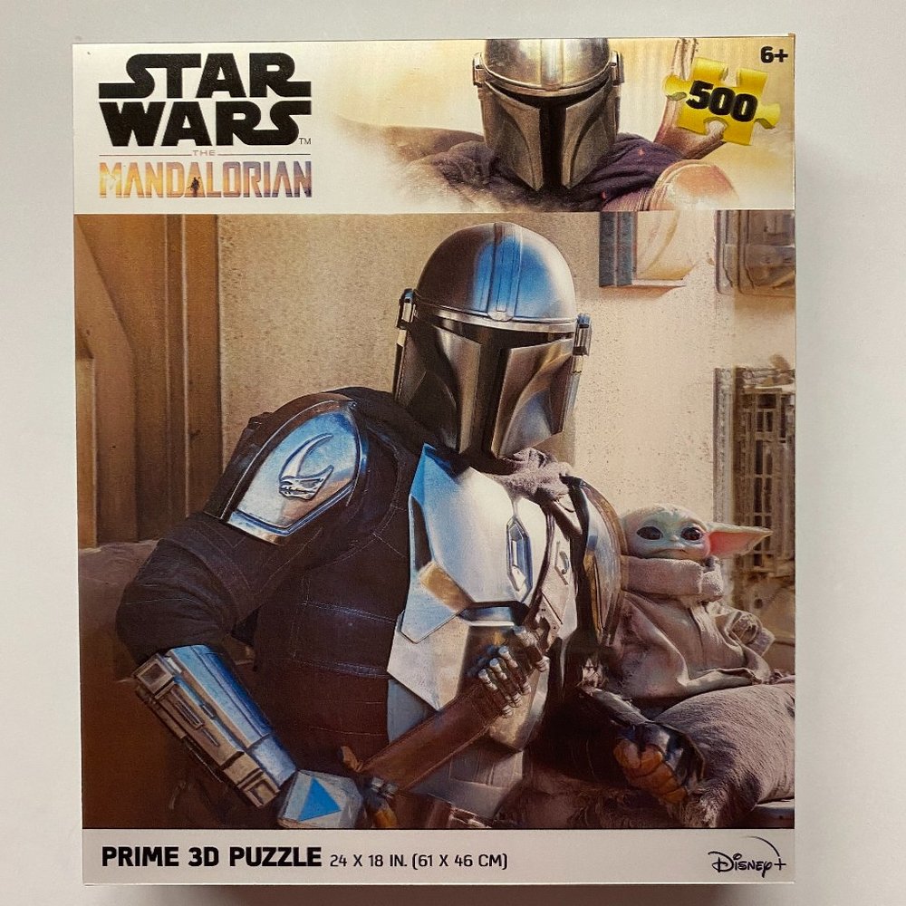 Disney Star Wars The Mandalorian Prime 3D 500 Piece Jigsaw Puzzle - Sealed